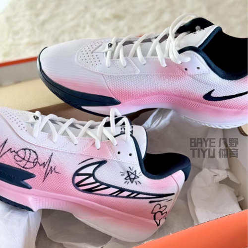 耐克球鞋定制 Nike Air Zoom GT Cut 恋爱通告渐变涂鸦艺术篮球鞋