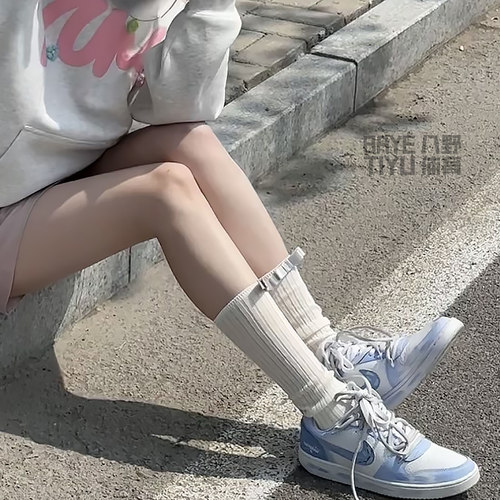 球鞋定制Nike Court Borough Low碧路蓝缕 皮革 白蓝低帮男女板鞋