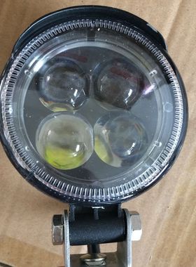 3寸圆凸透镜4珠聚光超亮LED射灯汽车大灯农用货车12v24v改装倒车