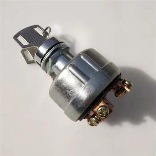 通用JK406B启动点火锁预热起动钥匙开关工程车挖掘机杭州叉