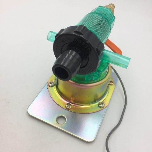 白色透明汽车淋水电磁阀 带滤网电磁放水开关货车滴水刹车器24V