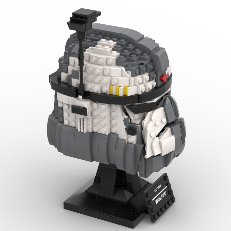 MOC-95367 小颗粒头盔 电子图纸 拼插积木  1370PCS 双头盔