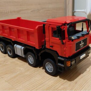 MOC-XM388 MAN F90 8×8自卸汽车 2166片 电子图纸 拼插积木