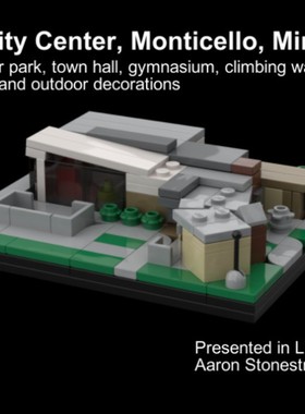 MOC-64408 社区中心 232片 电子图纸 拼插积木