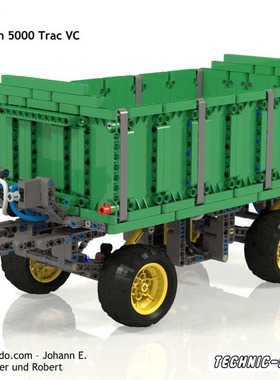 MOC-18877 适配拖拉机 电子图纸 国产积木 902PCS 带气动件