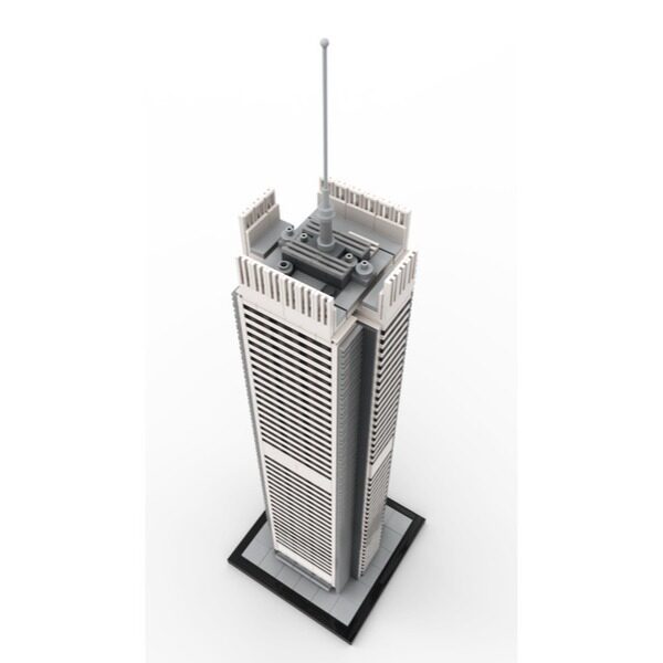 MOC-XM048 纽约时报大厦/塔楼 1:800 比例 电子图纸 拼插积木