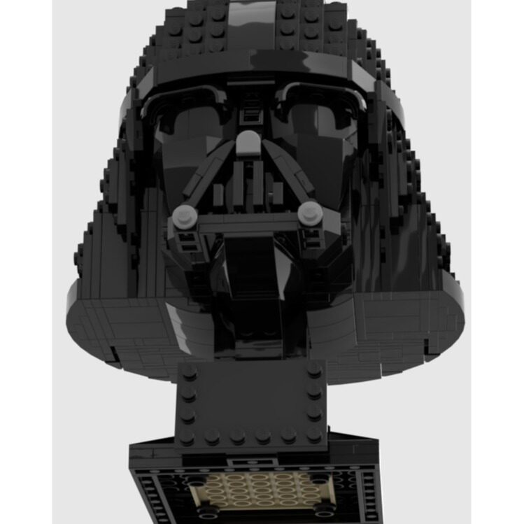 MOC-61274维德骑士头盔 电子图纸 拼插积木 691片