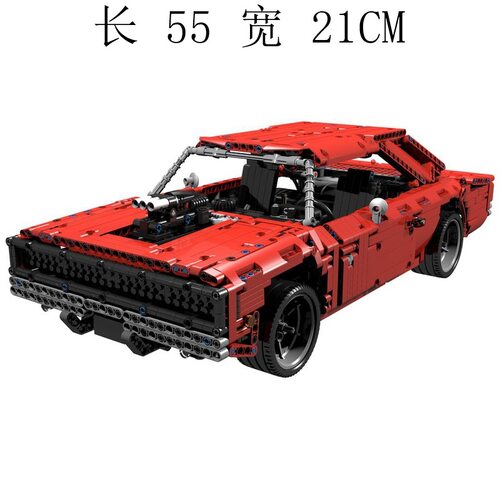 MOC-65657 1968道奇充电器MOD 2438片 电子图纸 拼插积木