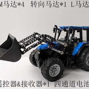 拼插积木 MOC 电子图纸 带前铲推土机 1245片 97159