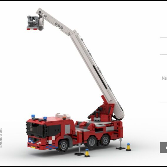 MOC-XM159 10格消防车 电子图纸 拼插积木 864片