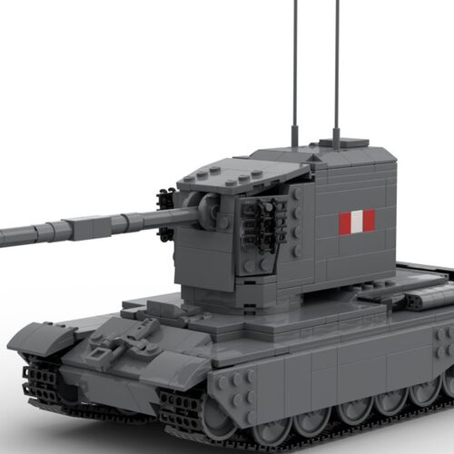 MOC-XM090 FV4005 V2二级坦克驱逐舰 电子图纸 拼插积木 931片