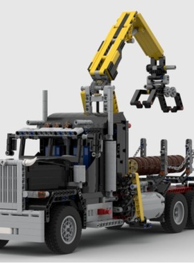 MOC-154900 Peterbilt 389 圆木卡车 1935片 黑色替换棕色