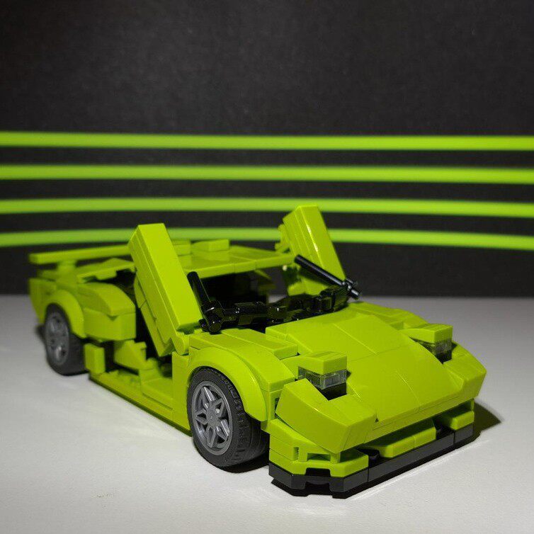 MOC-131411 兰B基尼暗黑P坏神SV 342片 电子图纸 拼插积木