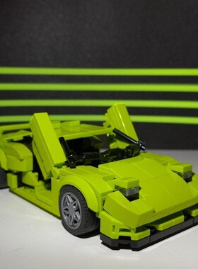 MOC-131411 兰B基尼暗黑P坏神SV 342片 电子图纸 拼插积木