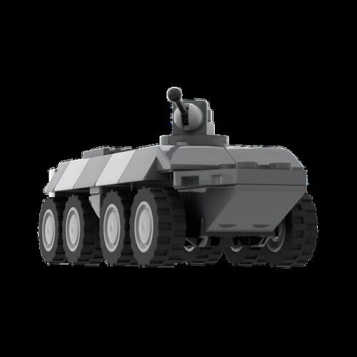 MOC-58409 BTR-70迷你坦克 电子图纸 拼插积木 83片