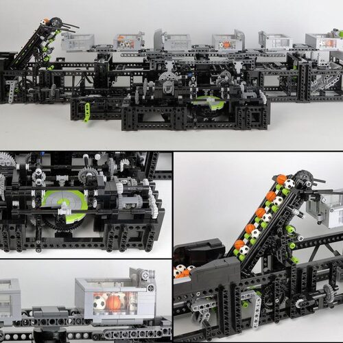 MOC-133259 轨道弹珠 电子图纸 拼插积木 3693片 送20小球
