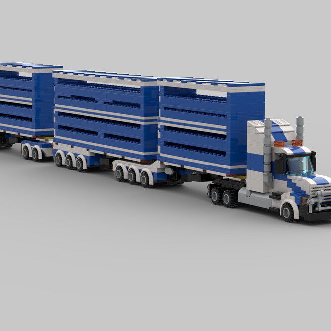 MOC-74772 公路运输列车 电子图纸 拼插积木 1500片
