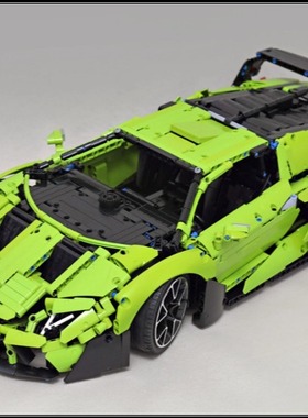 MOC-101956 Lamborghni Sc18 超级跑车 国产积木 1958PCS