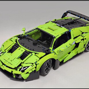 国产积木 MOC 1958PCS 超级跑车 Sc18 101956 Lamborghni