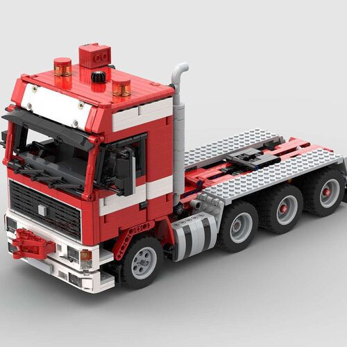 MOC-XM176 1990 Volv F16 8x4  电子图纸 拼插积木 1189片