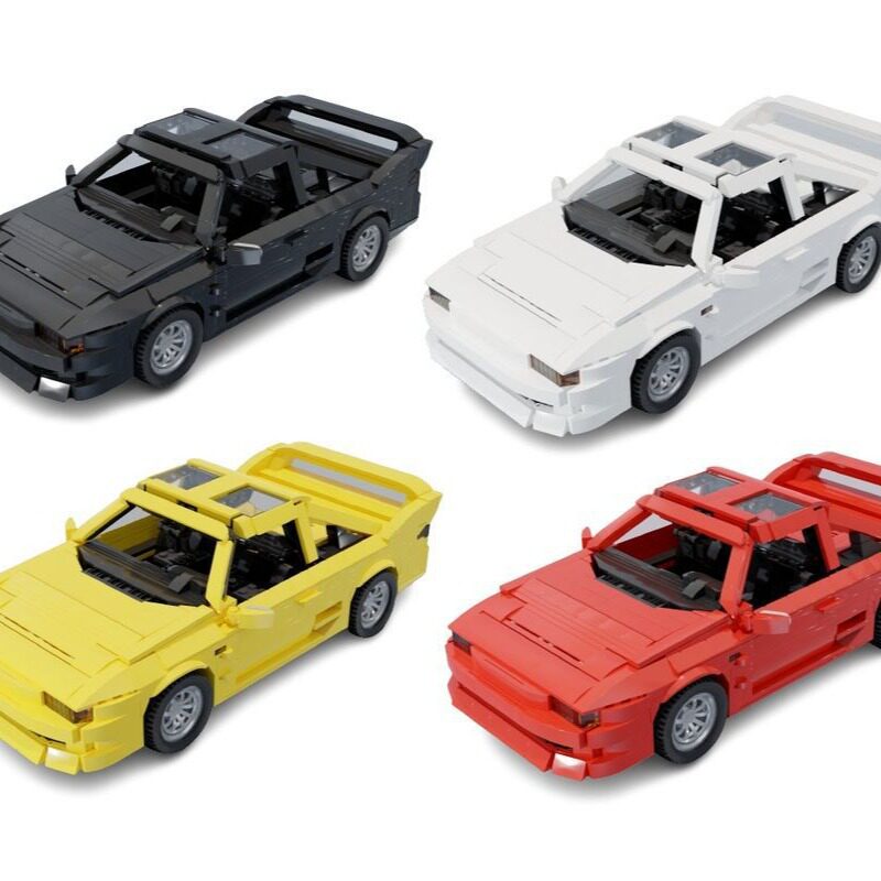 MOC-103575 MR2跑车 小颗粒积木 红色版本 电子图纸 国产积木