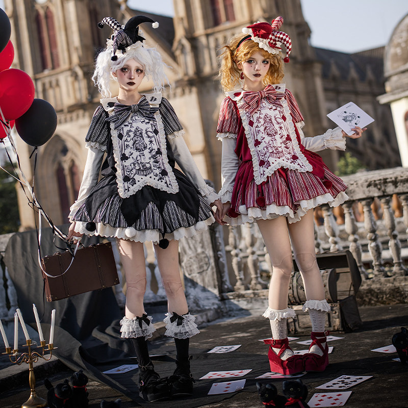 来信与诗·人偶假面｜WP原创副牌doll小丑op宽松麻袋裙双子多穿lo,女装/女士精品,汉服连衣裙,淘宝优惠券,粉丝福利购,淘宝优惠卷