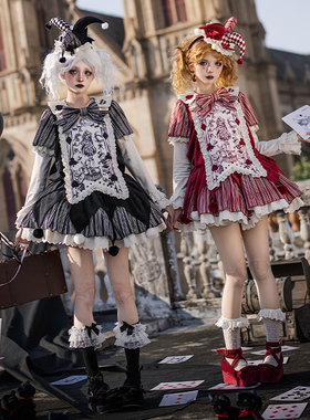 来信与诗·人偶假面｜WP原创副牌doll小丑op宽松麻袋裙双子多穿lo