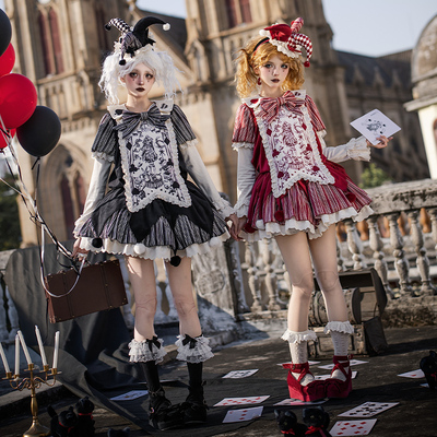 来信与诗·人偶假面｜WP原创副牌doll小丑op宽松麻袋裙双子多穿lo