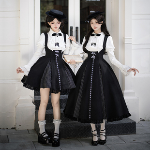 来信与诗·黑白乐章｜WP原创副牌 lolita cla底摆花边托胸双子春款