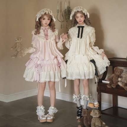 来信与诗·琉璃花房｜WP原创副牌玫瑰刺绣可提拉op双子多穿秋lo裙