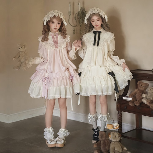 来信与诗·琉璃花房｜WP原创副牌玫瑰刺绣可提拉op双子多穿秋lo裙