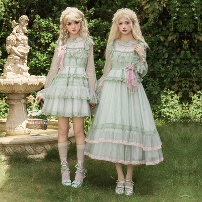 来信与诗·青柠苏打｜WP原创副牌 长短宽松吊带荷叶边jsk双子lo裙