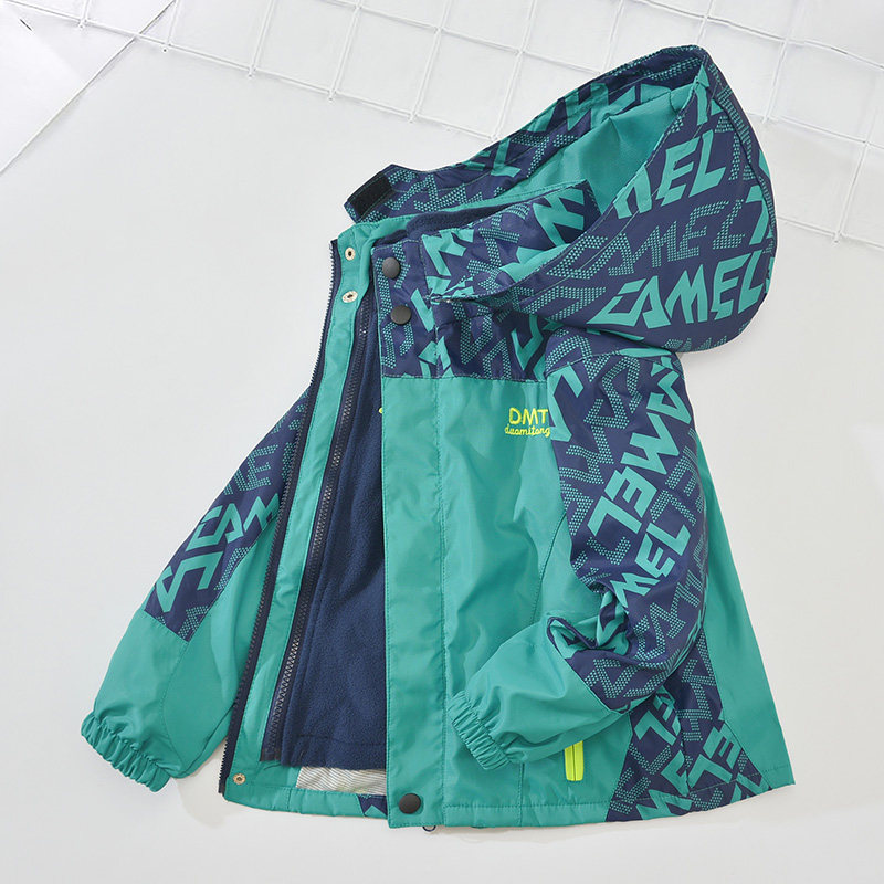 2025新款中大童拼接加绒外套户外儿童冲锋衣三合一可拆卸男童秋冬,童装/婴儿装/亲子装,普通外套,淘宝优惠券,粉丝福利购,淘宝优惠卷