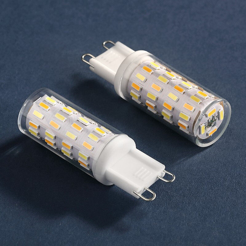 g9灯泡led节能g4插脚三色5w灯珠7双色e14螺口单色小插泡220v两针