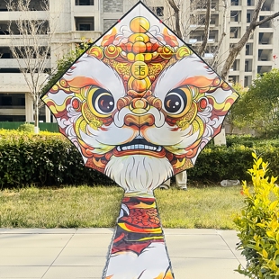 -特价新款-特大号巨型醒狮风筝大型成人儿童微风易飞长尾专用进口