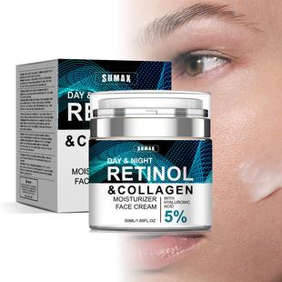 Retinol Cream for Face Collagen Moisturizer Day Night Use