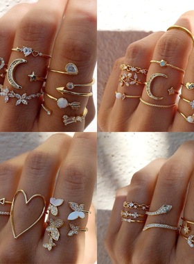 个性戒指套装BohemianRings