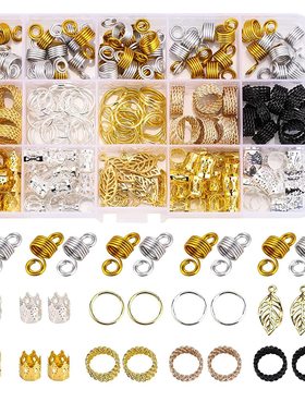 Hair Dread Braid Lock Beads Cuffs Clips for Hair Accessories