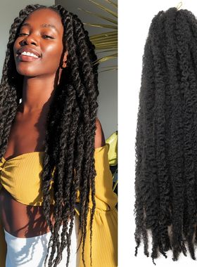 Marley Twist Braiding Hair Crochet Braids Long Afro Kinky