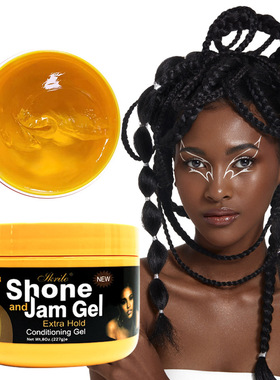 Braid Shining Edge Control Hair Gel Hair Wax Shine Jam Woman