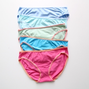 底裤 碎花妈妈中低腰短款 衩 女士棉质柔软舒适少女生彩色三角裤 内裤