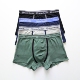潮中腰短裤 外贸男士 多色撞色平角裤 男生时尚 内裤 棉透气舒适四角裤