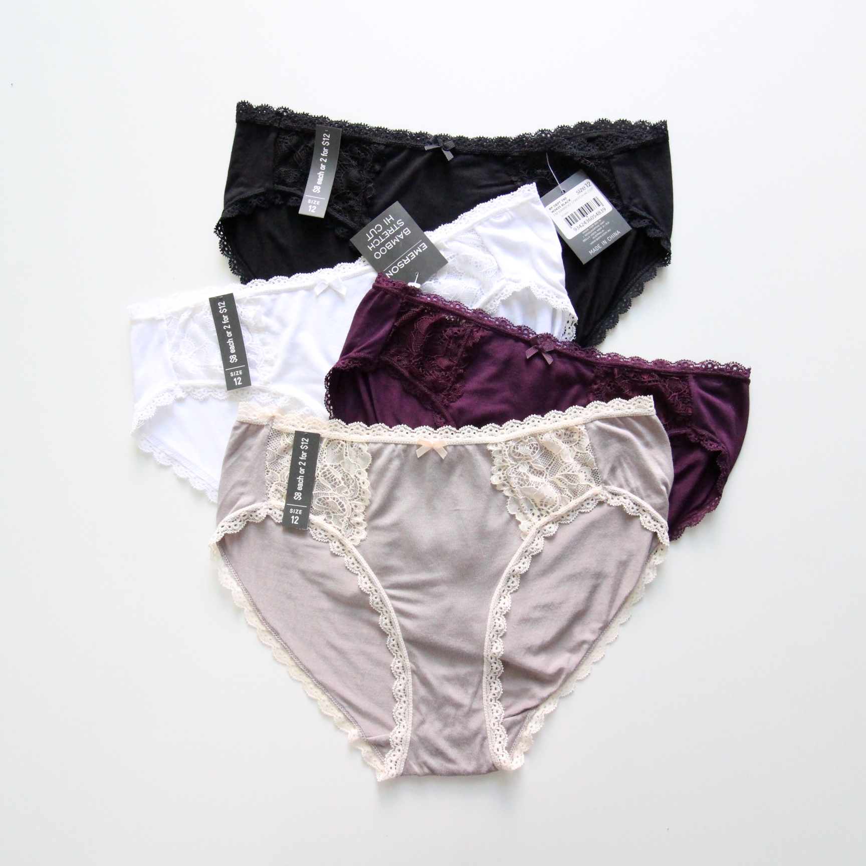 外贸女士莫代尔性感蕾丝边三角裤