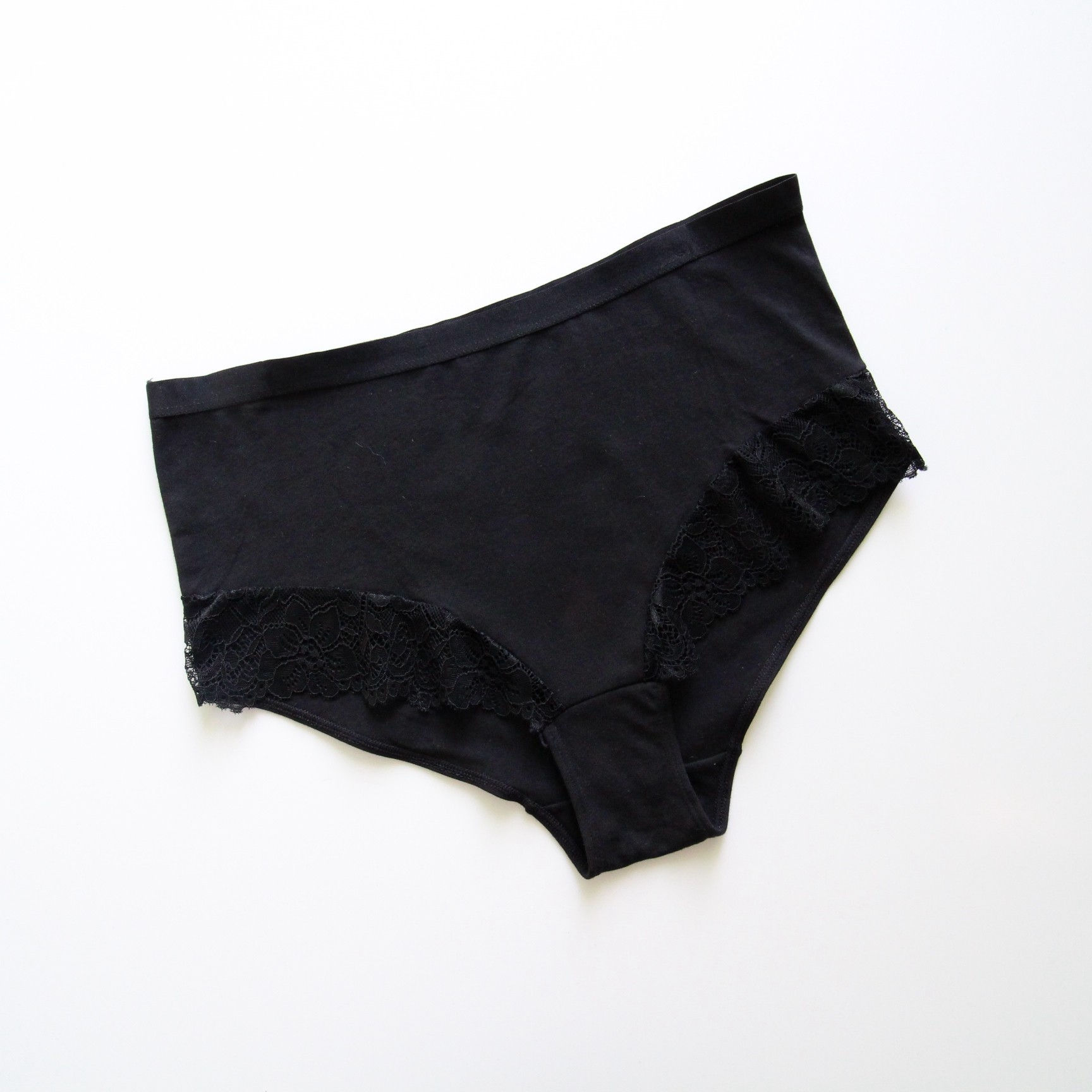 外贸女士大码内裤黑色性感蕾丝边三角裤女生胖MM宽松高腰棉质短裤,女士内衣/男士内衣/家居服,女三角裤,淘宝优惠券,粉丝福利购,淘宝优惠卷