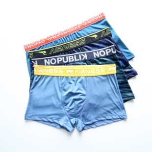 男平角裤 内裤 冰丝透气性感潮牌男生四角短裤 裤 2025新款 头男款 男士