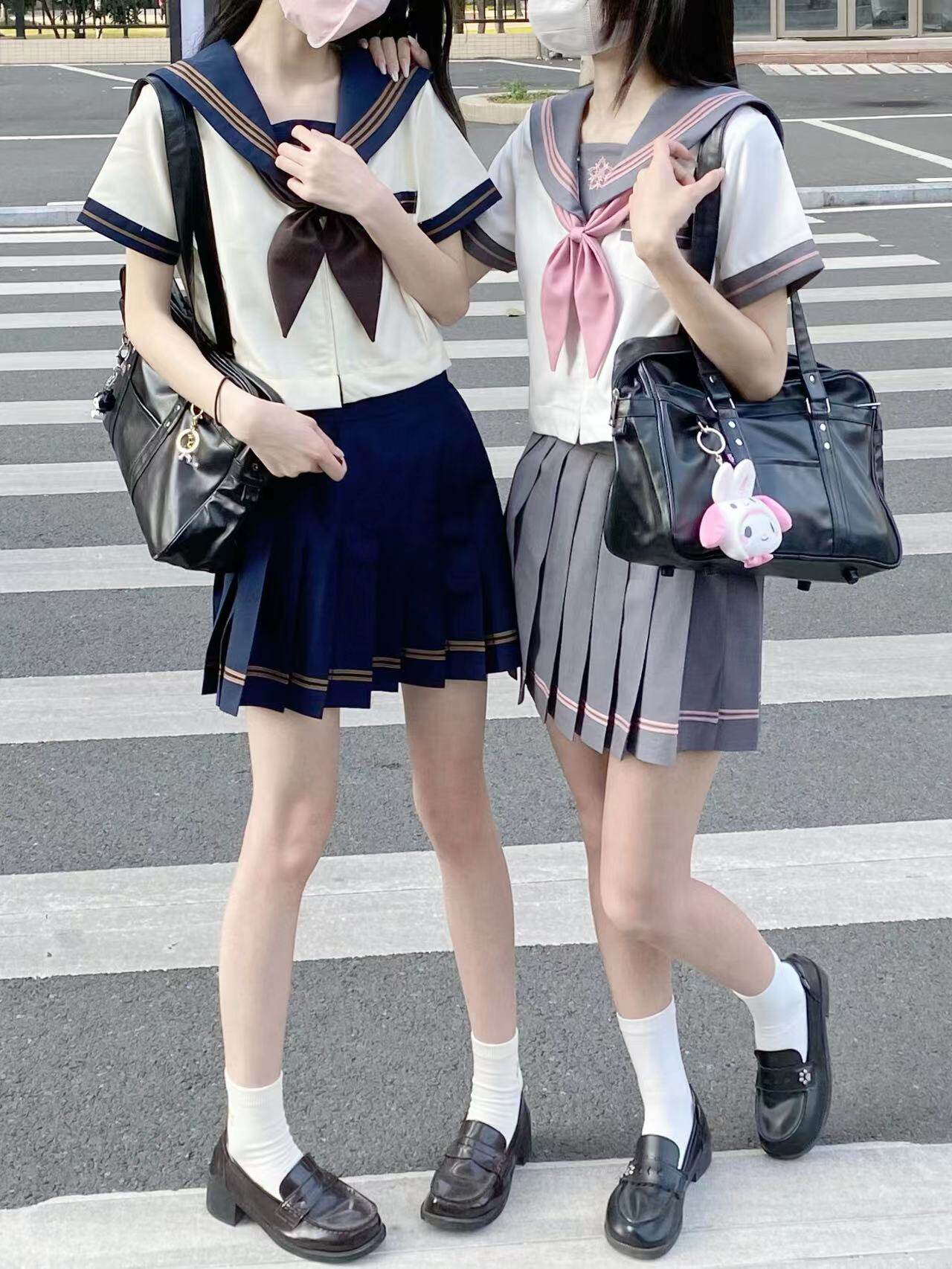 【樱木花海】喵太jk原创日系制服学院水手服长短袖学生基础款套装