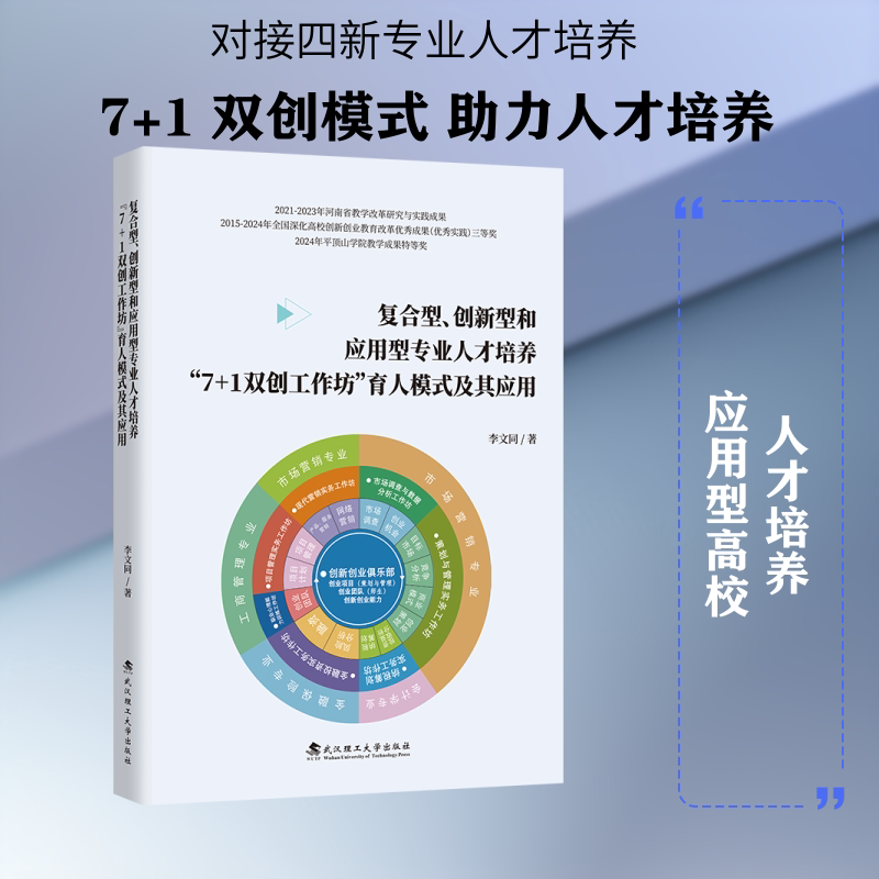 复合型、创新型和应用型专业人才培养“7+1双创工作坊”育人模式及其应用李文同著武汉理工大学出版社9787562976707