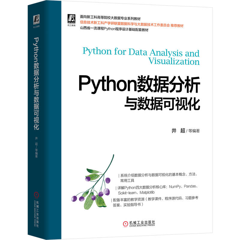 Python数据分析与数据可视化 井超, 张晓华, 乔钢柱编著 9787111787808