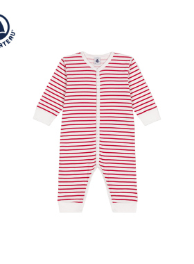 法国Petitbateau小帆船童装婴幼儿条纹连体衣A0BB1