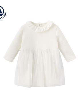 Petitbateau小帆船秋冬婴幼儿连衣裙A0CUN